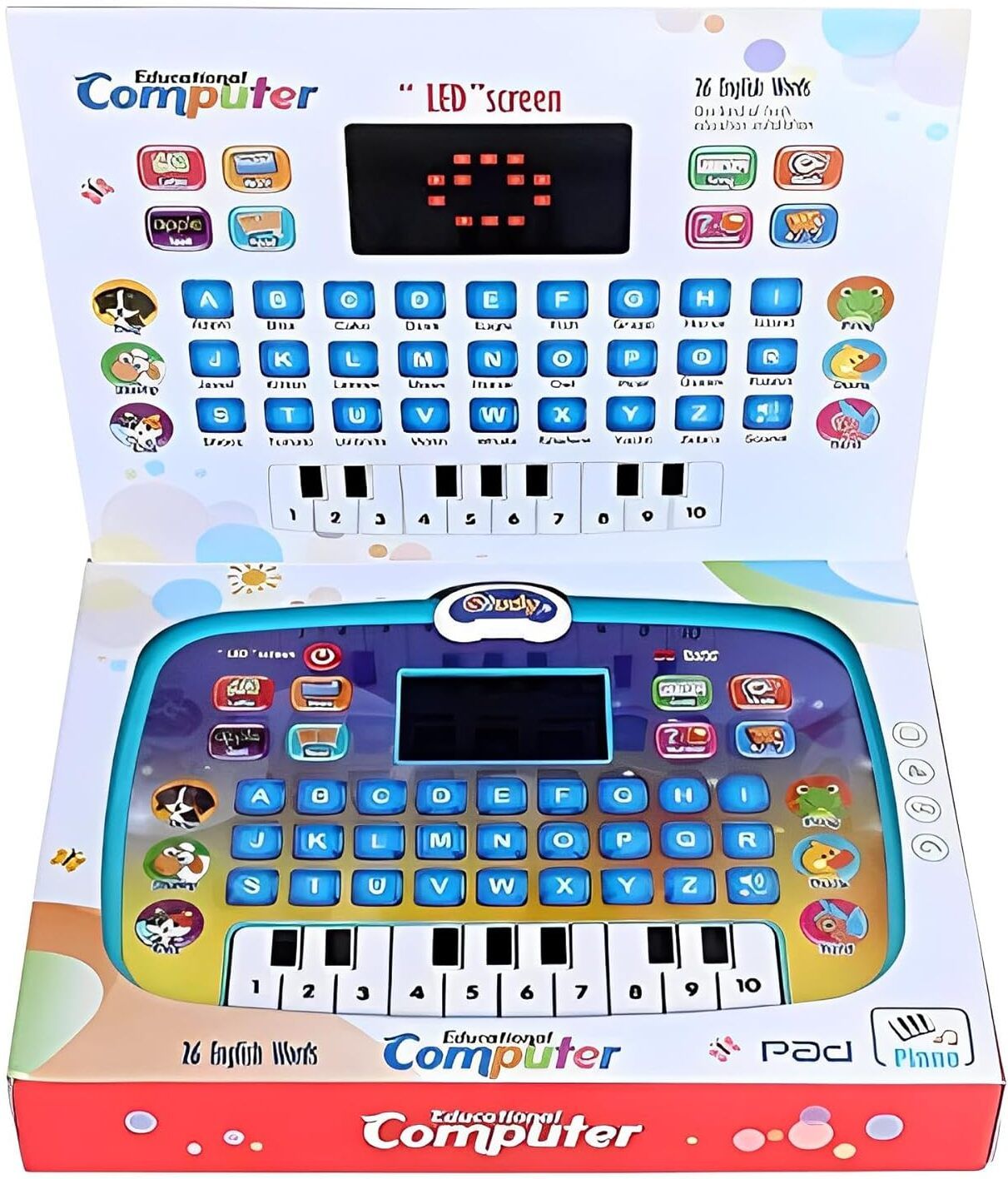Educational Learning Kids Laptop Tablet Computer Plus Piano-image-23