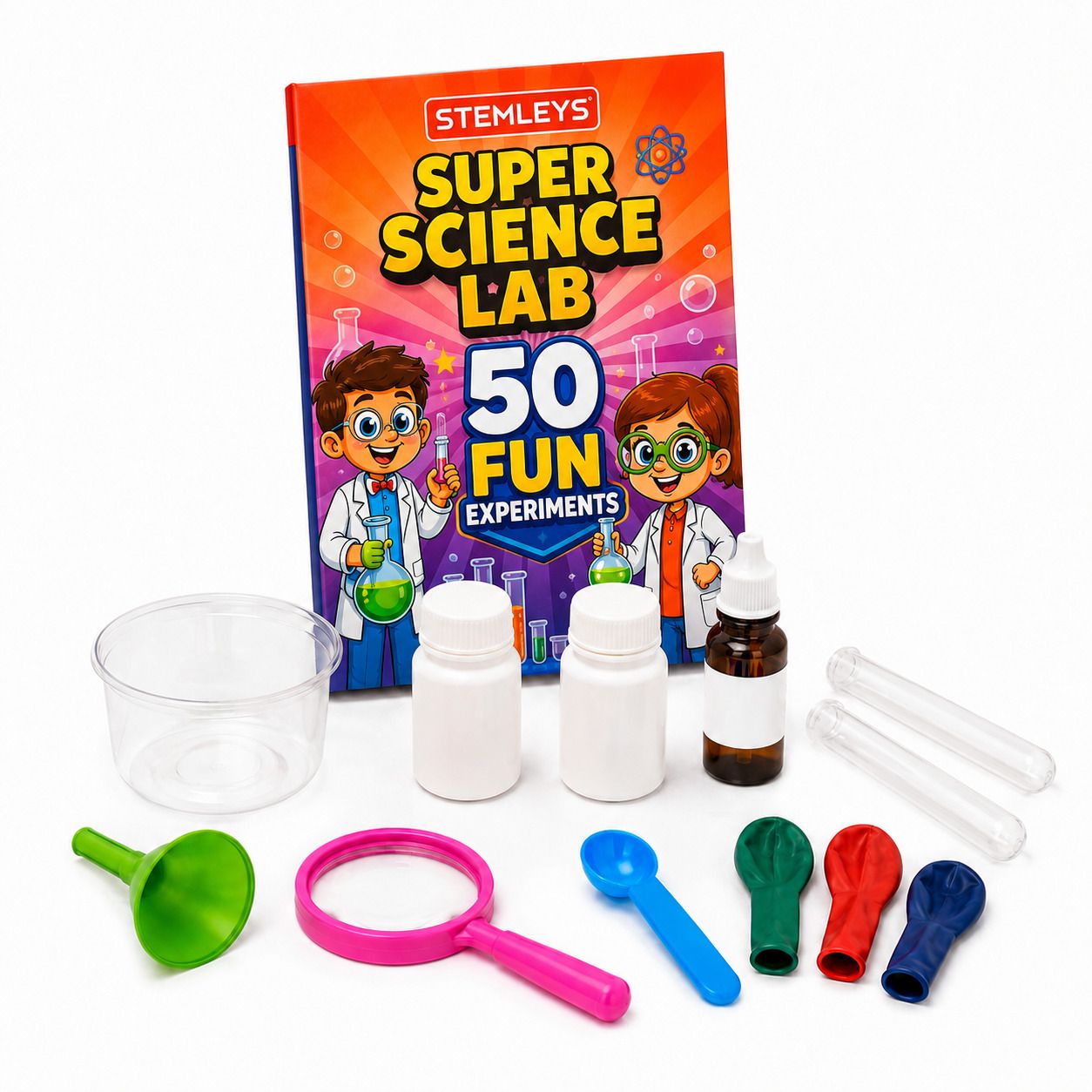 stemleys Super Science Lab Kit | 50 Fun Science Experiments Toy for Boys & Girls-picture-40