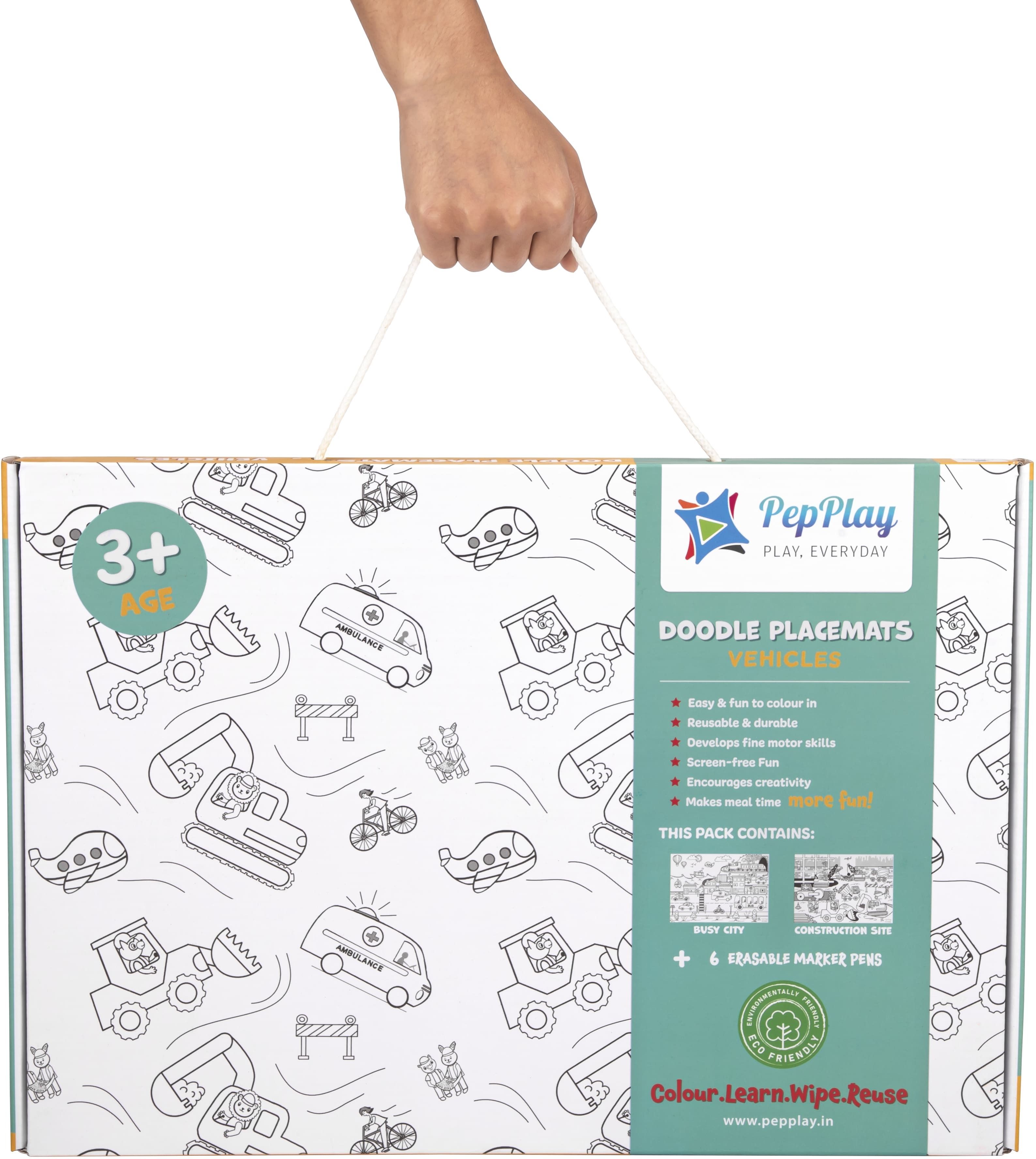 Doodle Placemats Set – VEHICLE Series-image-26