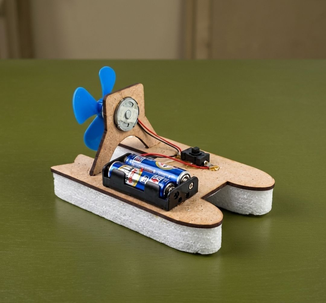erhindia DIY Wind Powered Water Boat Hands-On Science Project Working Model STEM Kit-picture-20