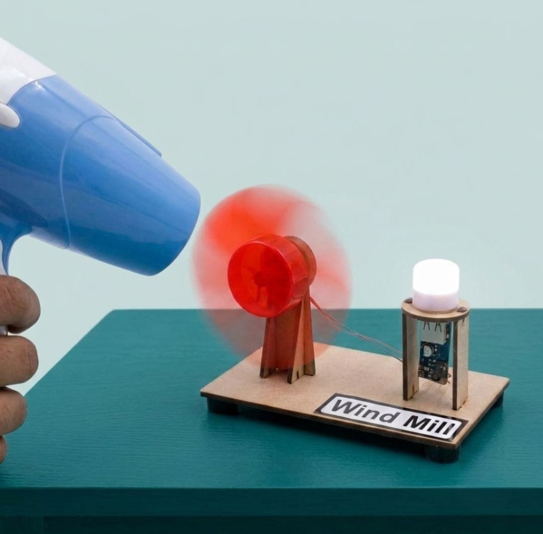 erhindia DIY Wind Mill Educational Science Project Kit School Students STEM Physics Model-picture-5