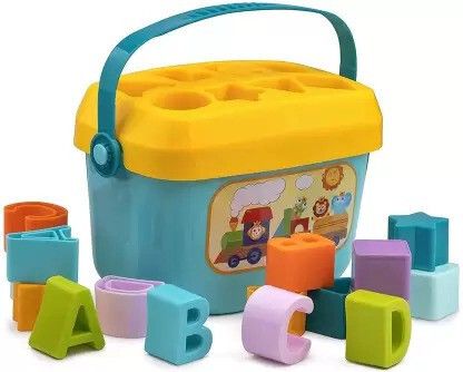 Alphabet & Shape Blocks Toys Kids & Baby Girl-Boy (Multicolor)-image-13