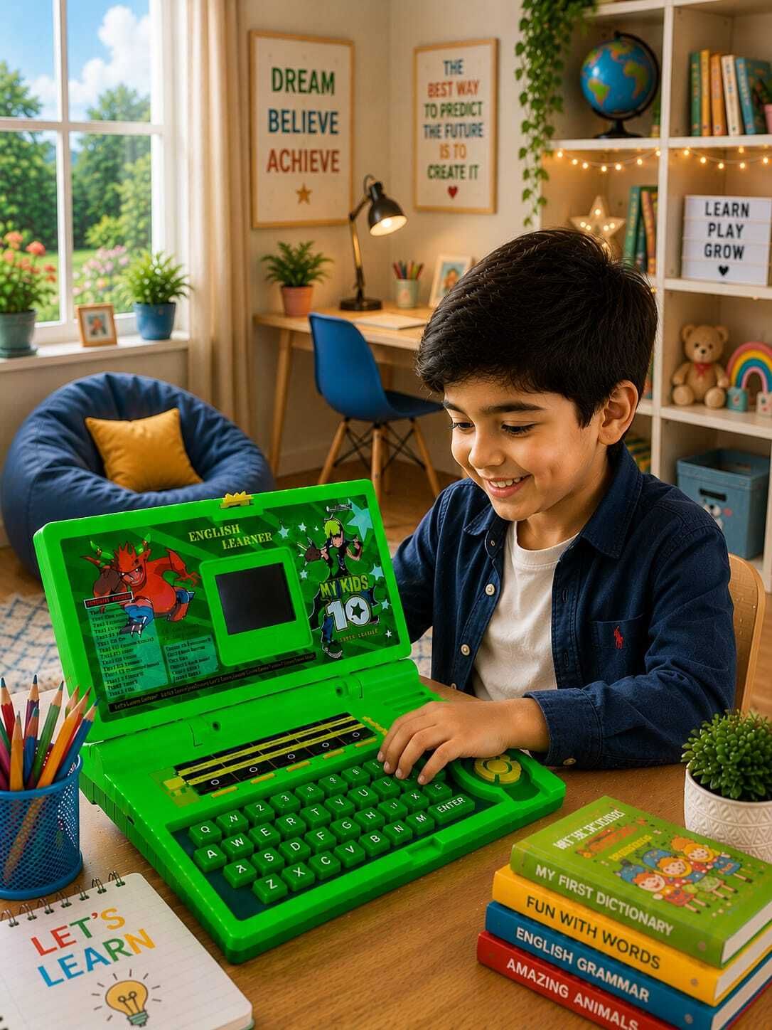 Educational Laptop Computer(IND*658) Toy for Kids-image-14