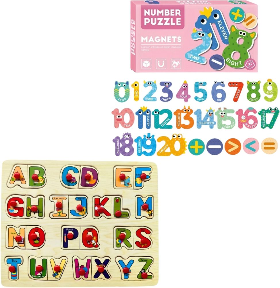 Kids Educational Magnetic Number Wooden Alphabet-371-image-33