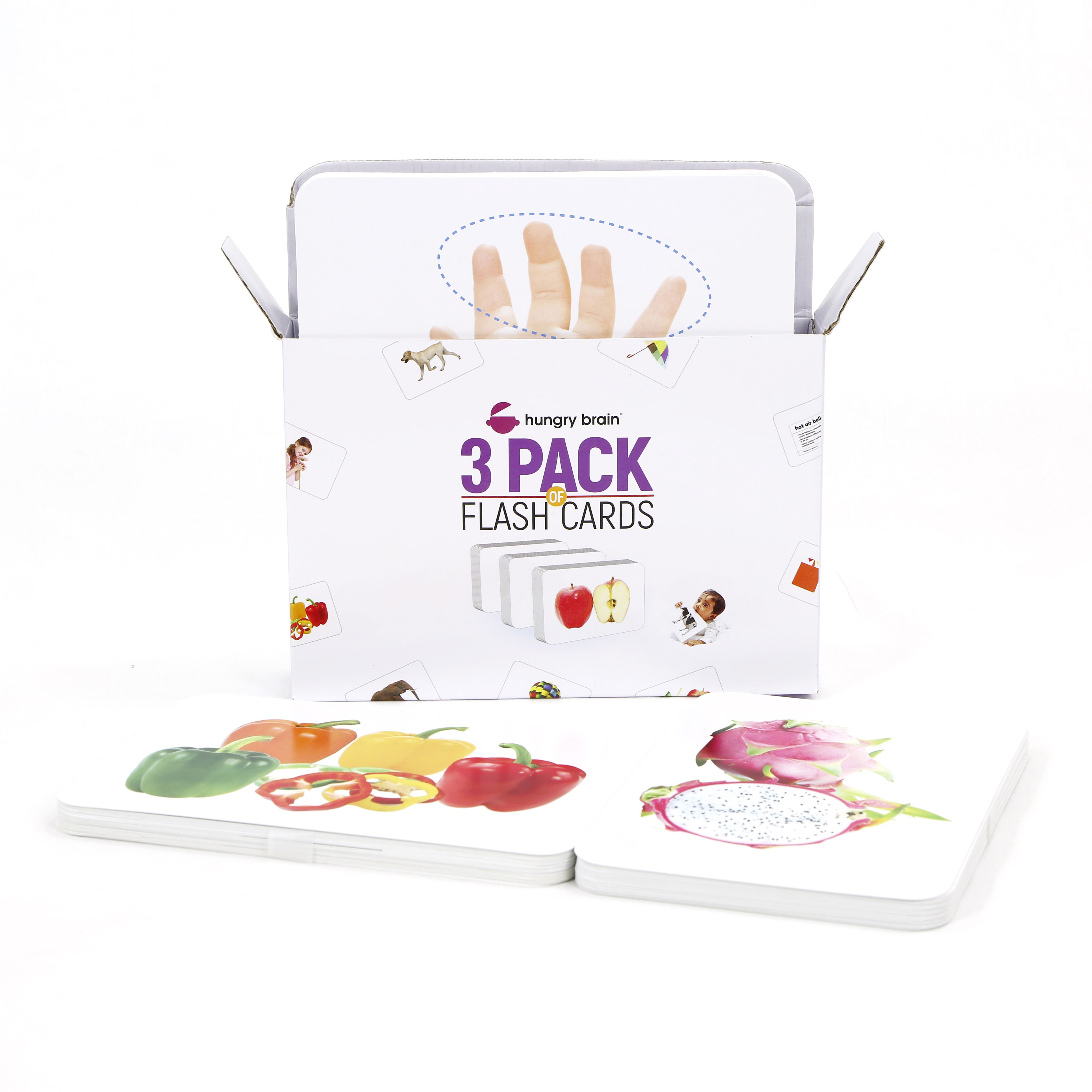 BOX OF 3 A Flash cards- Easy & fun way of learning-Gift box for kids-image-24