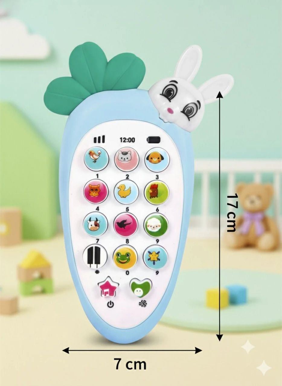 zecommerce Kids Musical Bunny Mobile Toy with Educational Animal Sound Learning-picture-26