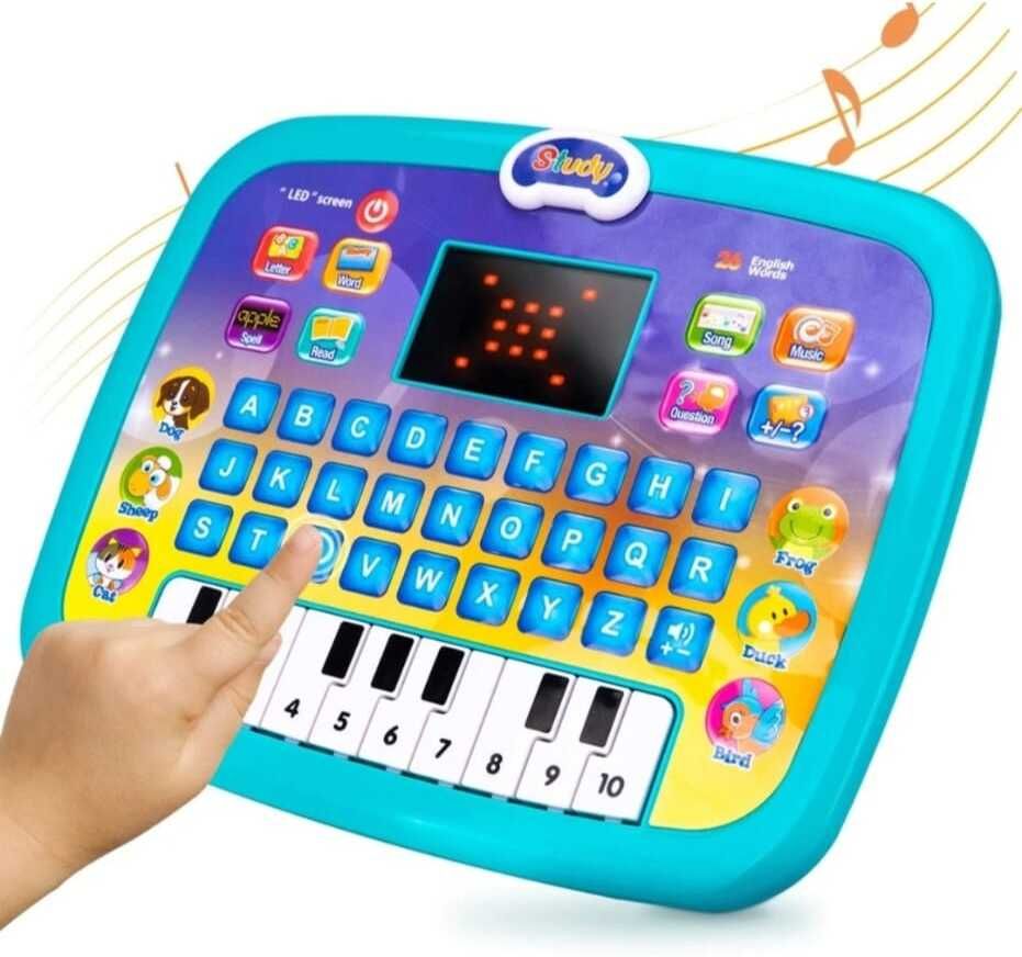 Educational Learning Kids Laptop Tablet Computer with Music-image-11