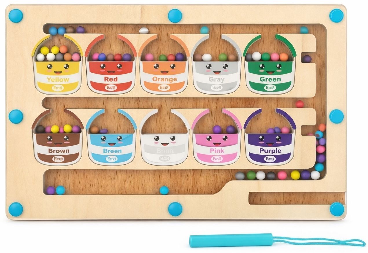 elm woods EduMag Magnetic Color Match Bead Maze-picture-20