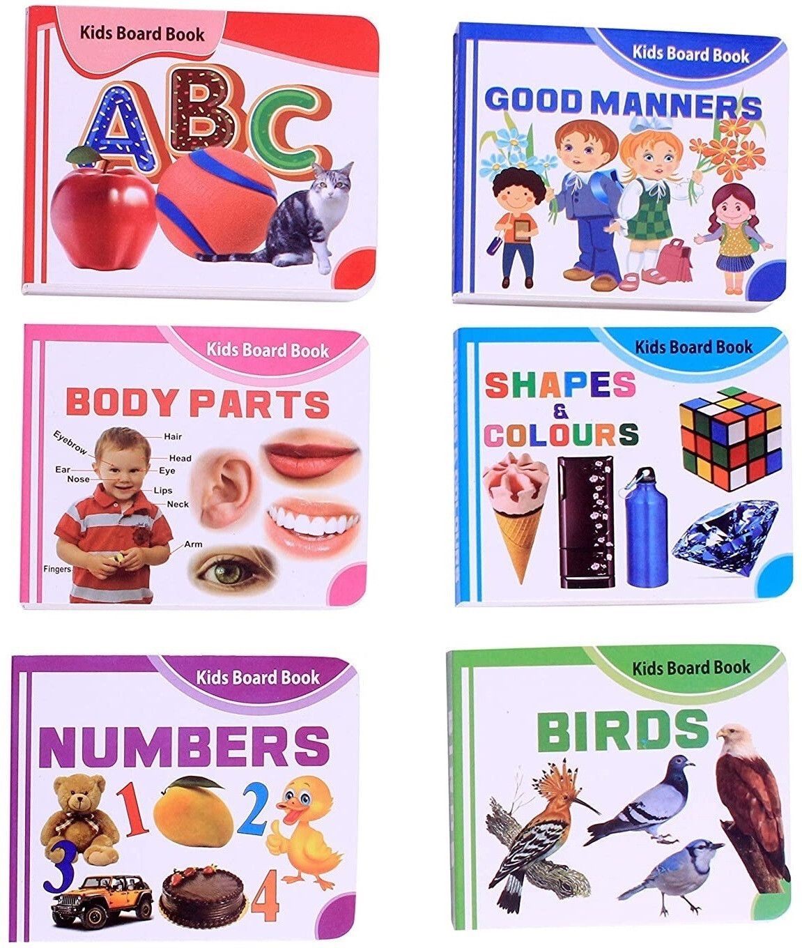 Pocket Book Set Of Alphabets, Good Manners, Body Parts, Shapes and Colors, Birds, Numbers.-image-49