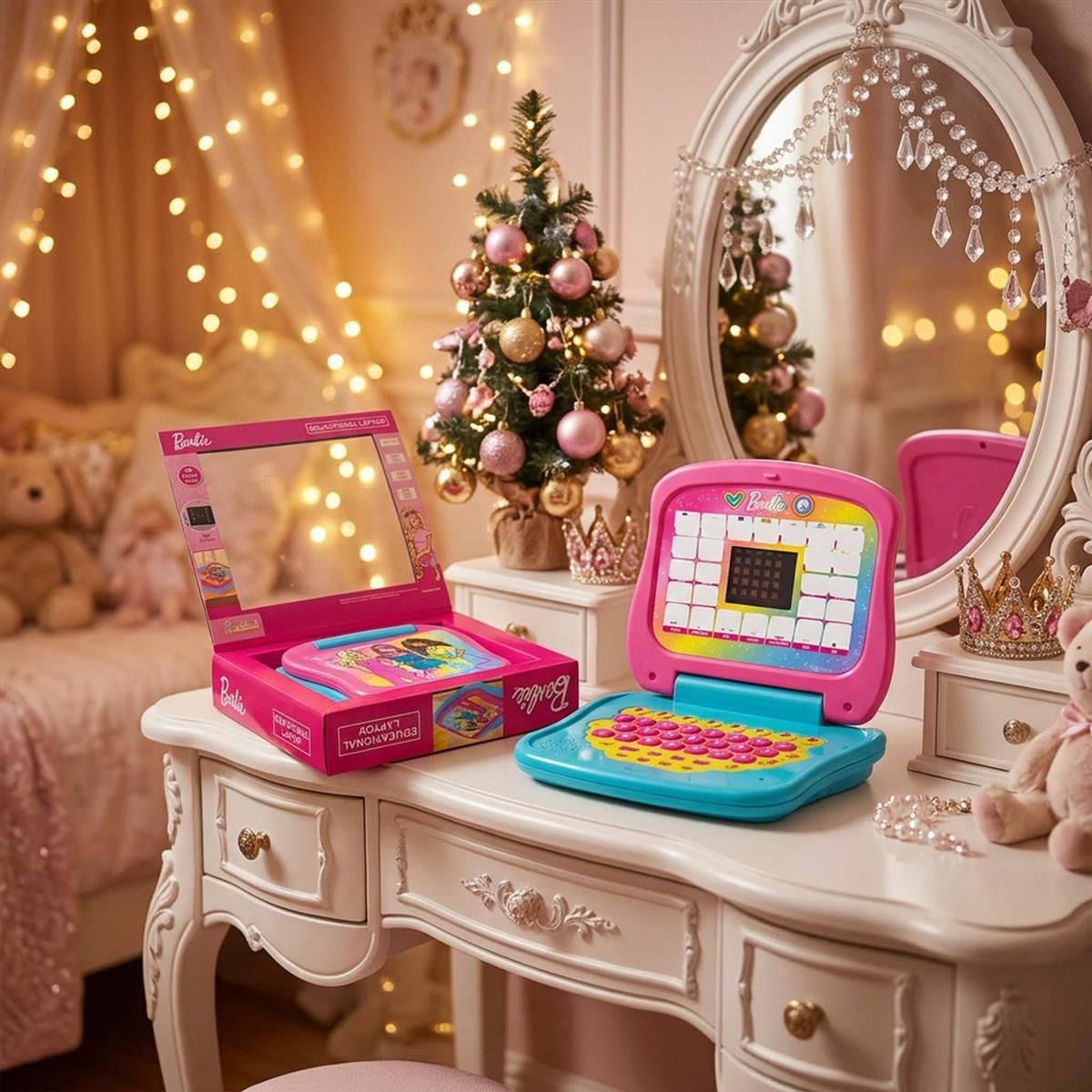kriiddaank Barbie Educational Laptop for Kids with Screen and Sound-picture-26
