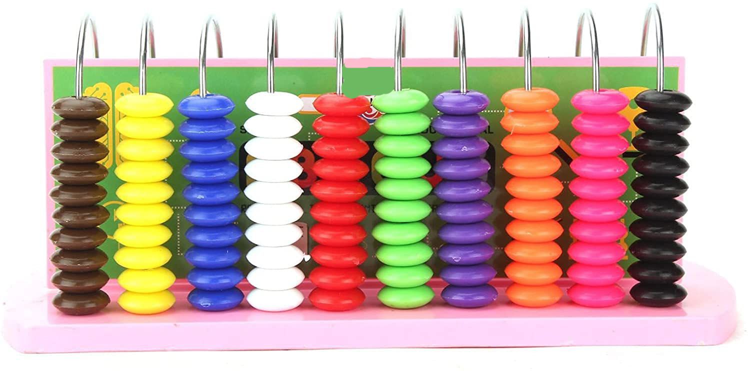 Educational Abacus Senior for Kids, 10 Rods to Count, add & Subtract-image-9