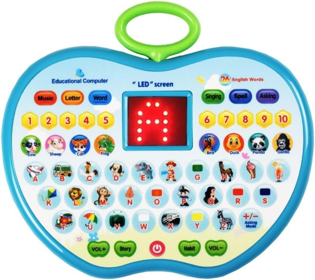 magical tokri Apple Shape Educational Computer Laptop Toy for Kids LED Display and Fun Music-picture-11