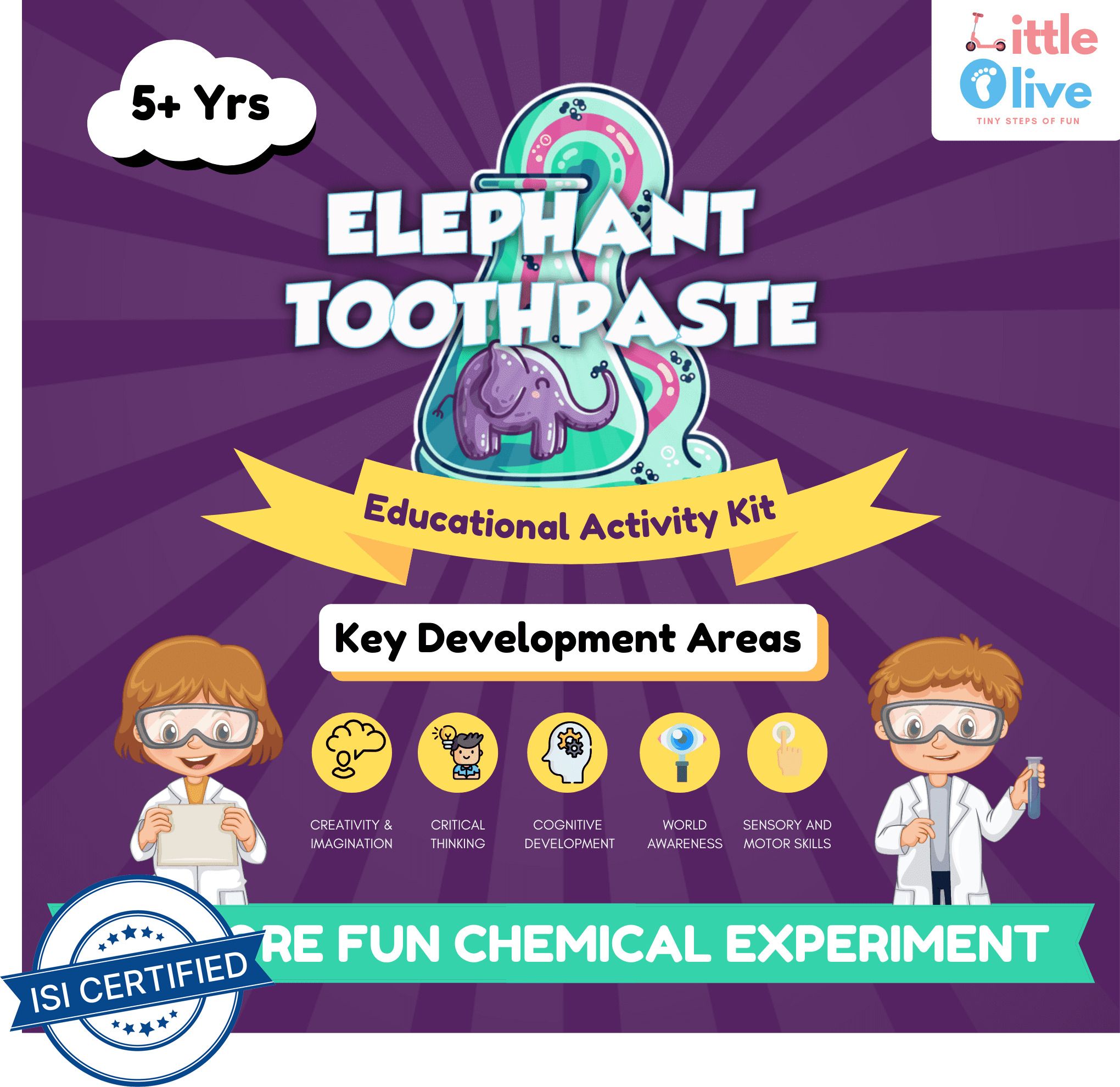 Newton Box Education Gift Box | Make Your Own Elephant Toothpaste| For 3 years