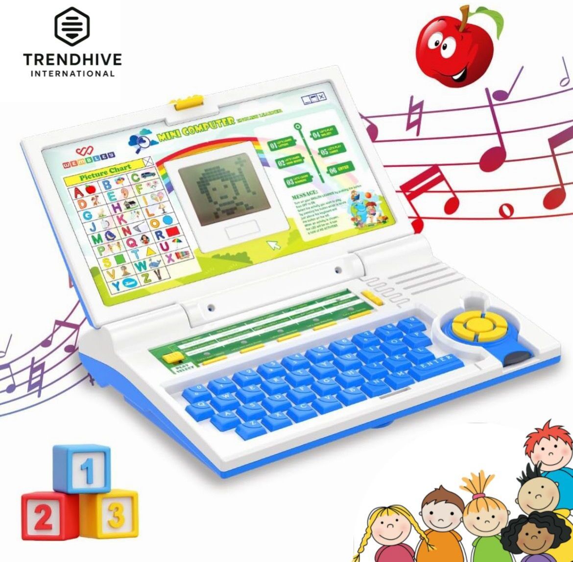Educational Learning Laptop Toy with Mouse & Activity Games Best Gift for kids