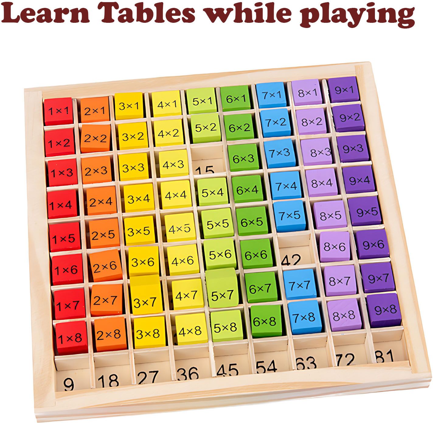 poksi Wooden Math Table Board Game for Kids Educational Learning Toy-picture-46