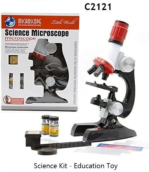 Science Microscope, Educational Toy Real Working Microscope for Kids Multicolor