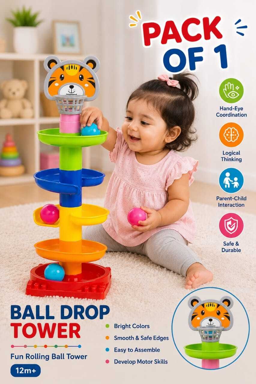 savekarttrader 4 layer ball drop and roll swirling tower for baby and toddler toys-picture-26