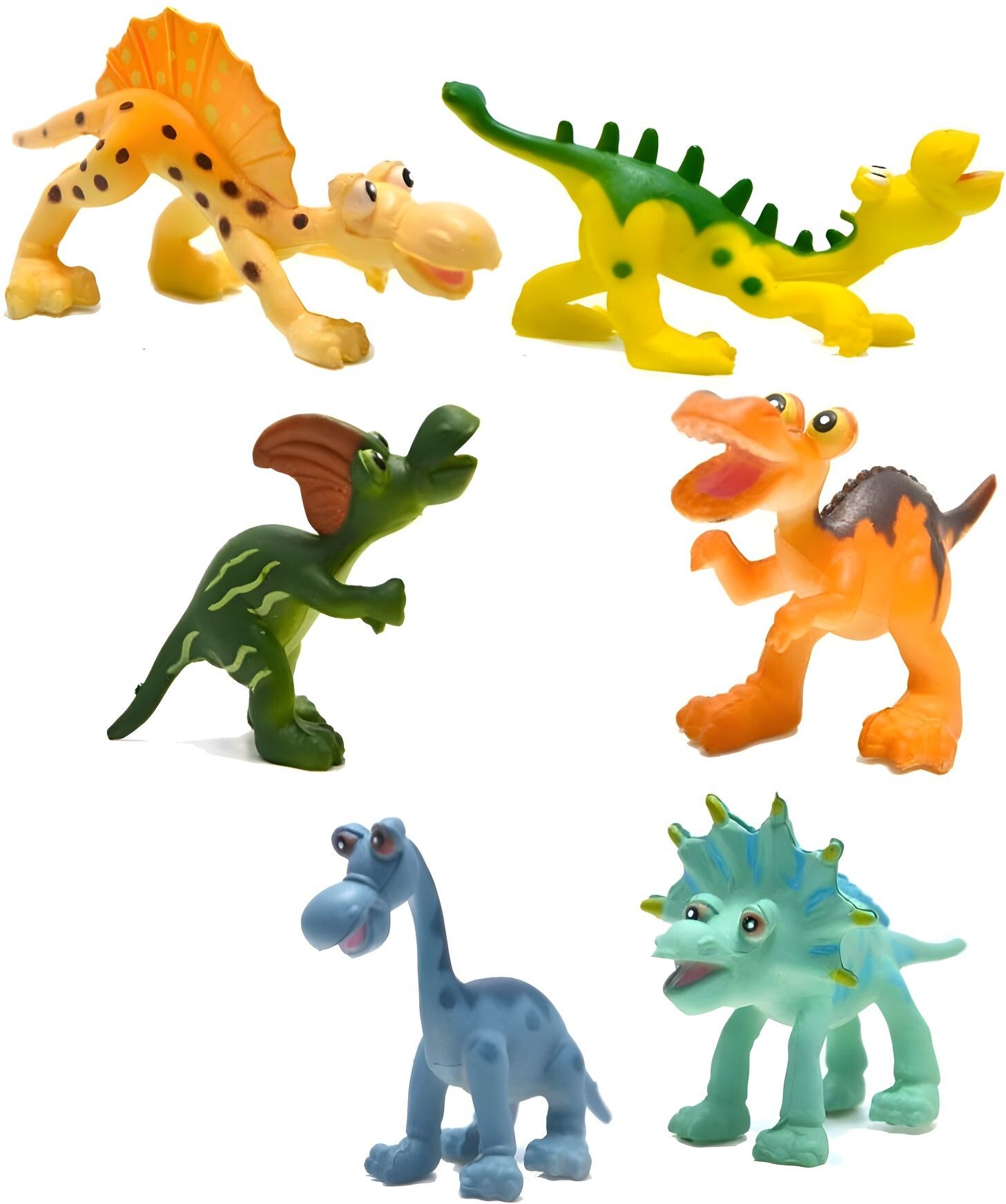 6pcs Artificial Dinosaur Model Figure Toy for Kids