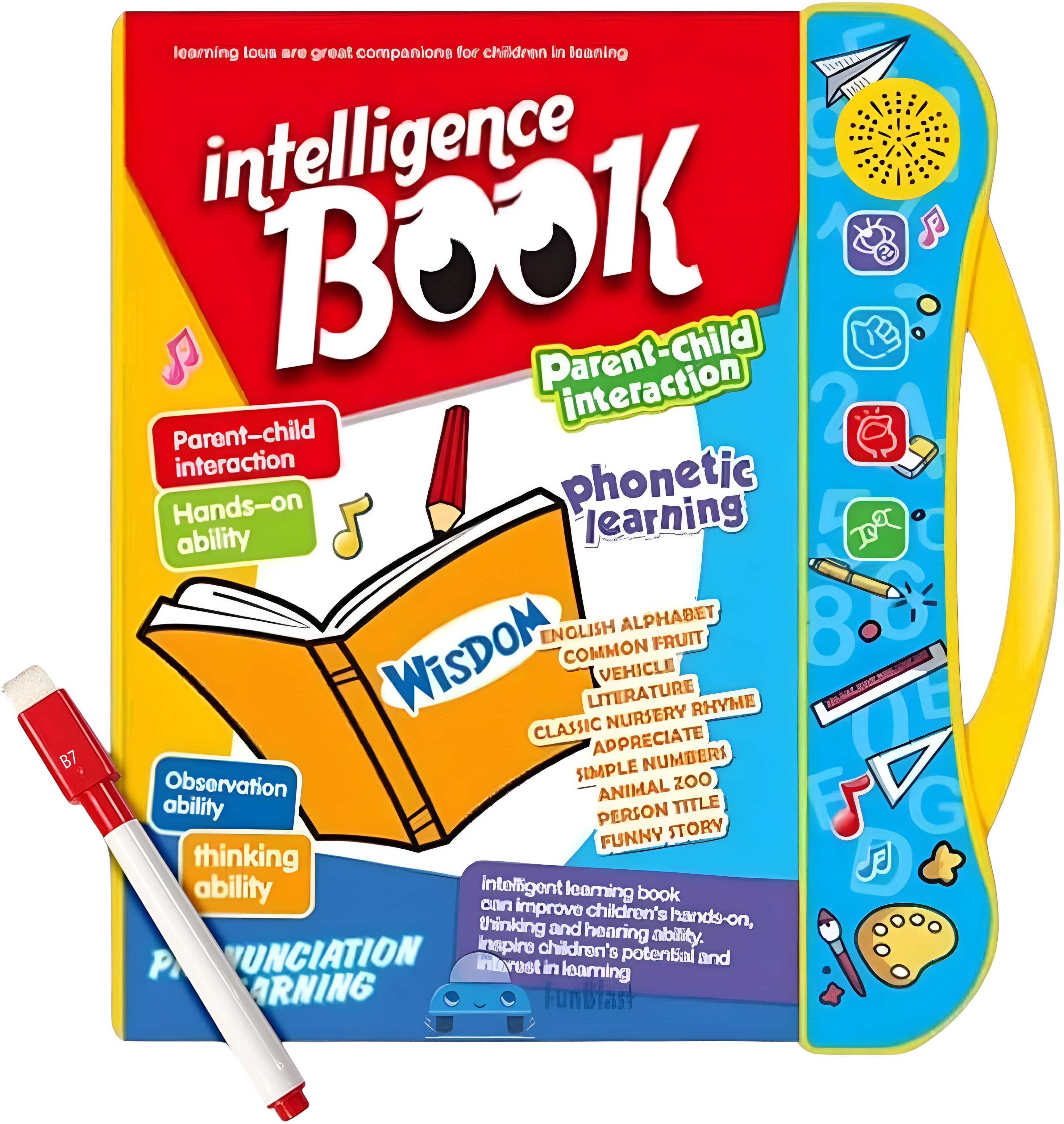 just97 Intelligence Book for Kids–Touch & English Letters & Words Learning toys A_215-picture-13