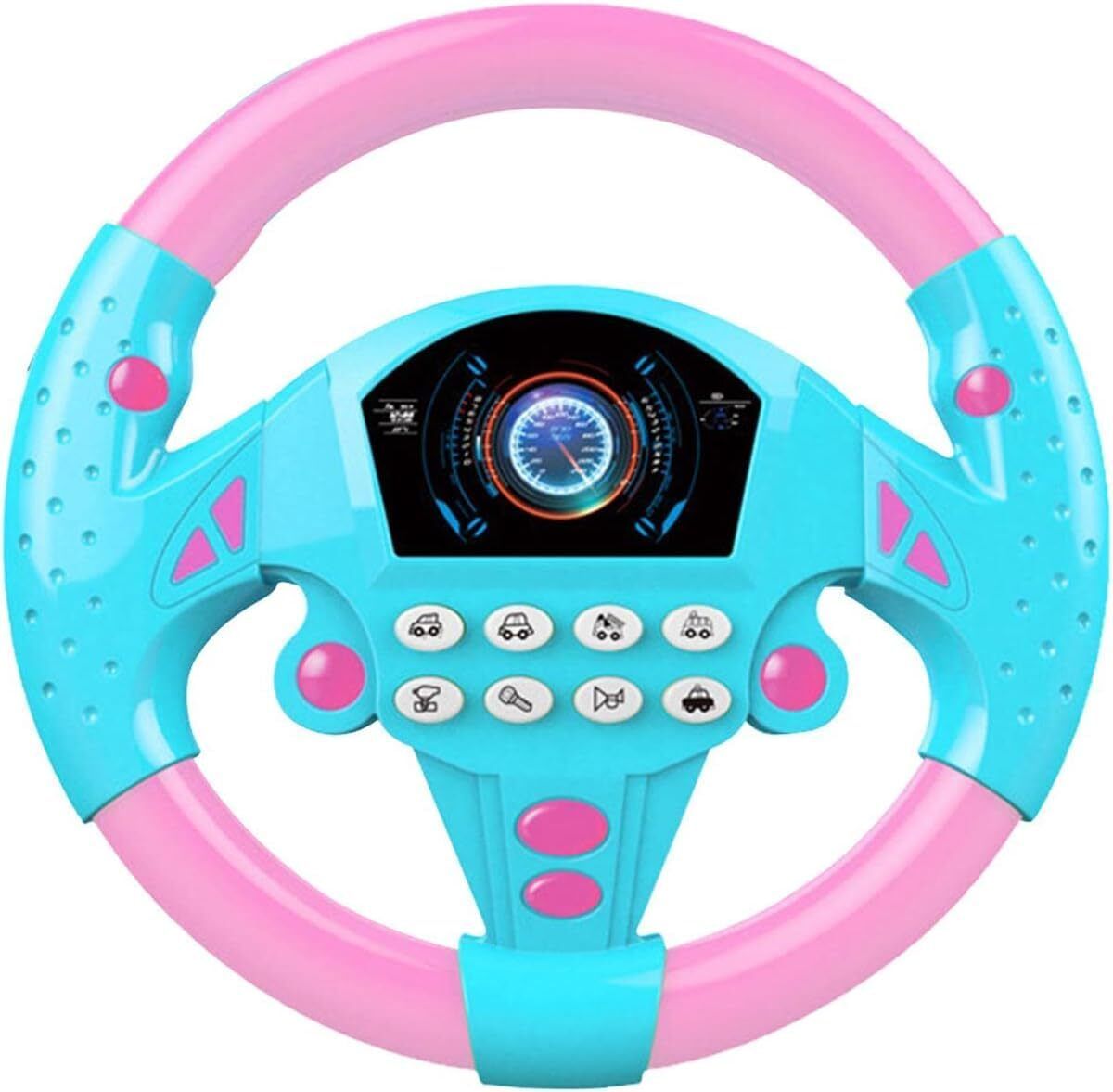 Simulated Steering Wheel Toy Pretend Adventure Toy for Kids Educational Toys