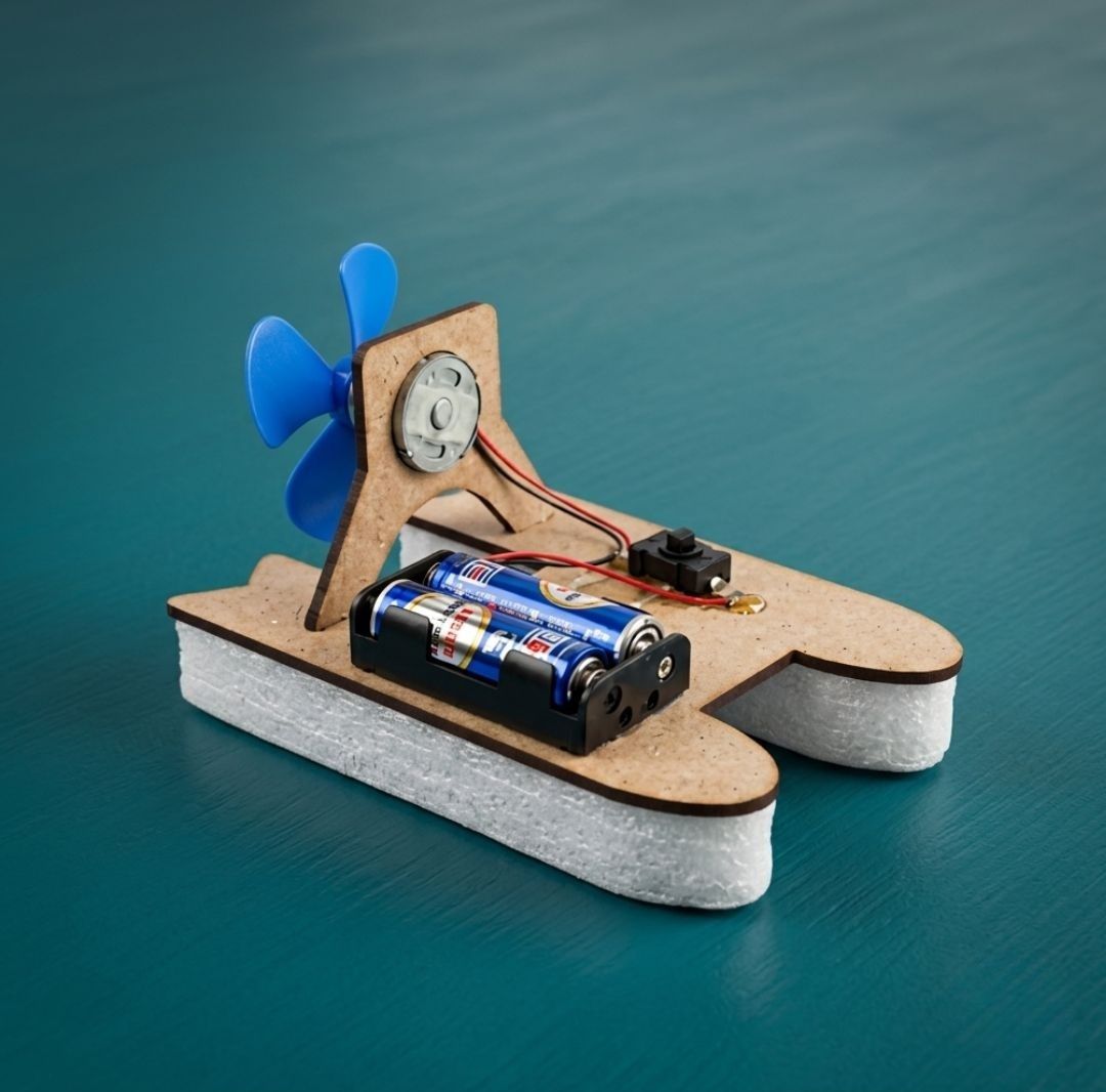 erhindia DIY Wind Powered Water Boat Science Exhibition Working Model STEM Students-picture-27