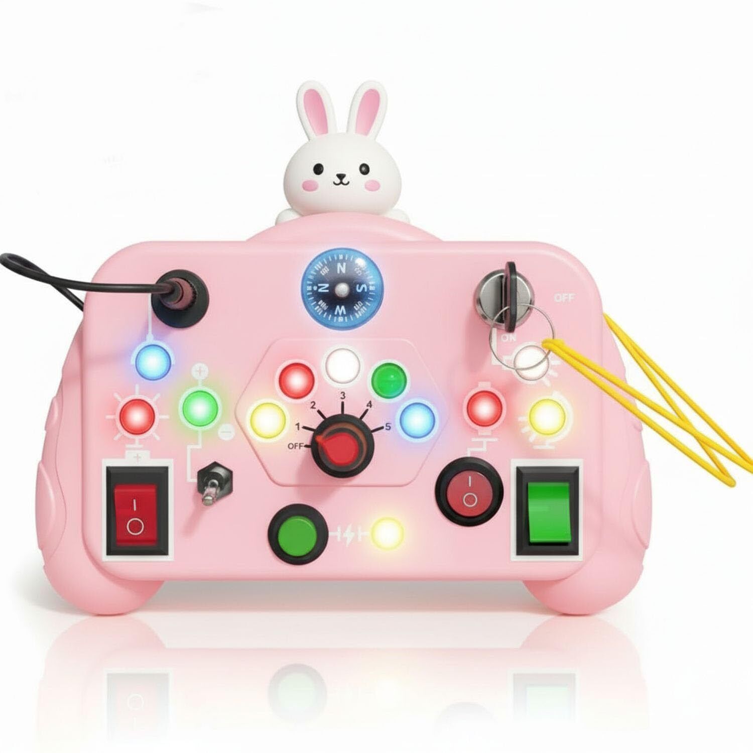 funblast Busy Board Game with LED Lights, Montessori Interactive Learning Toy for Toddler-picture-32