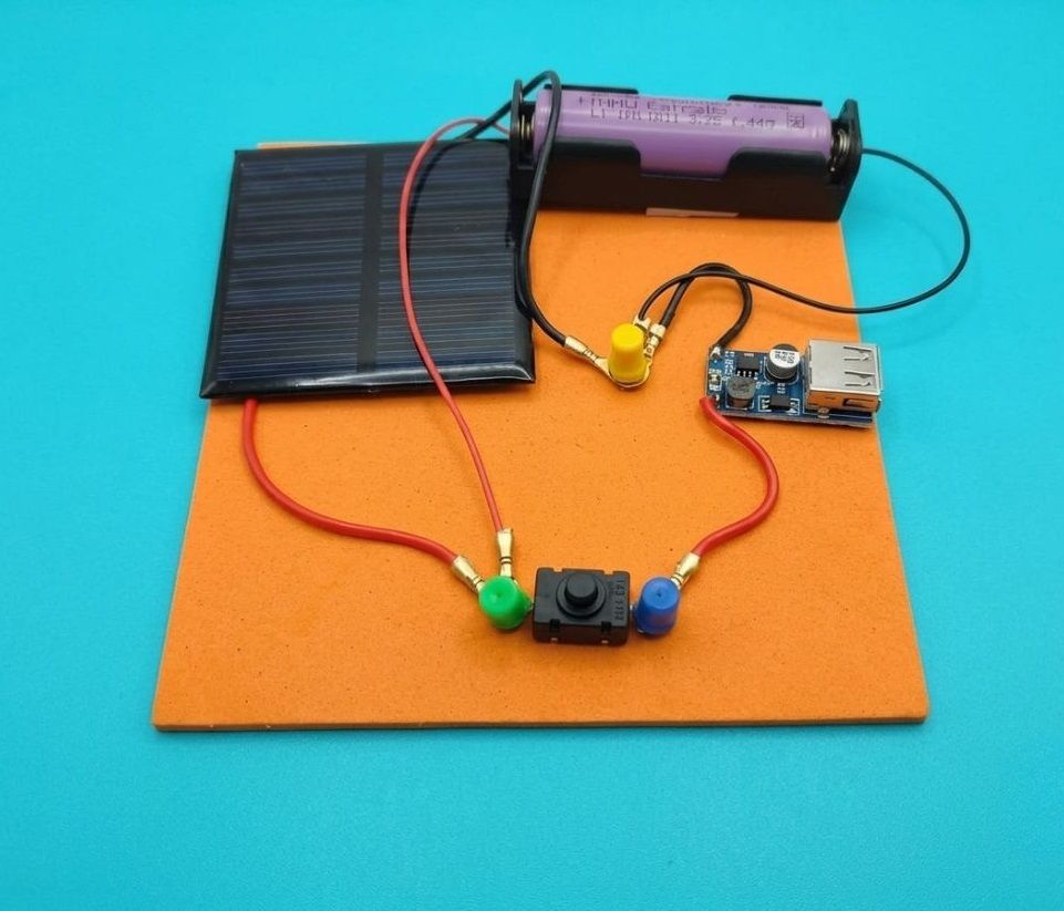 erhindia DIY Solar Mobile Charger Science Working Model Educational School STEM Kit-picture-42