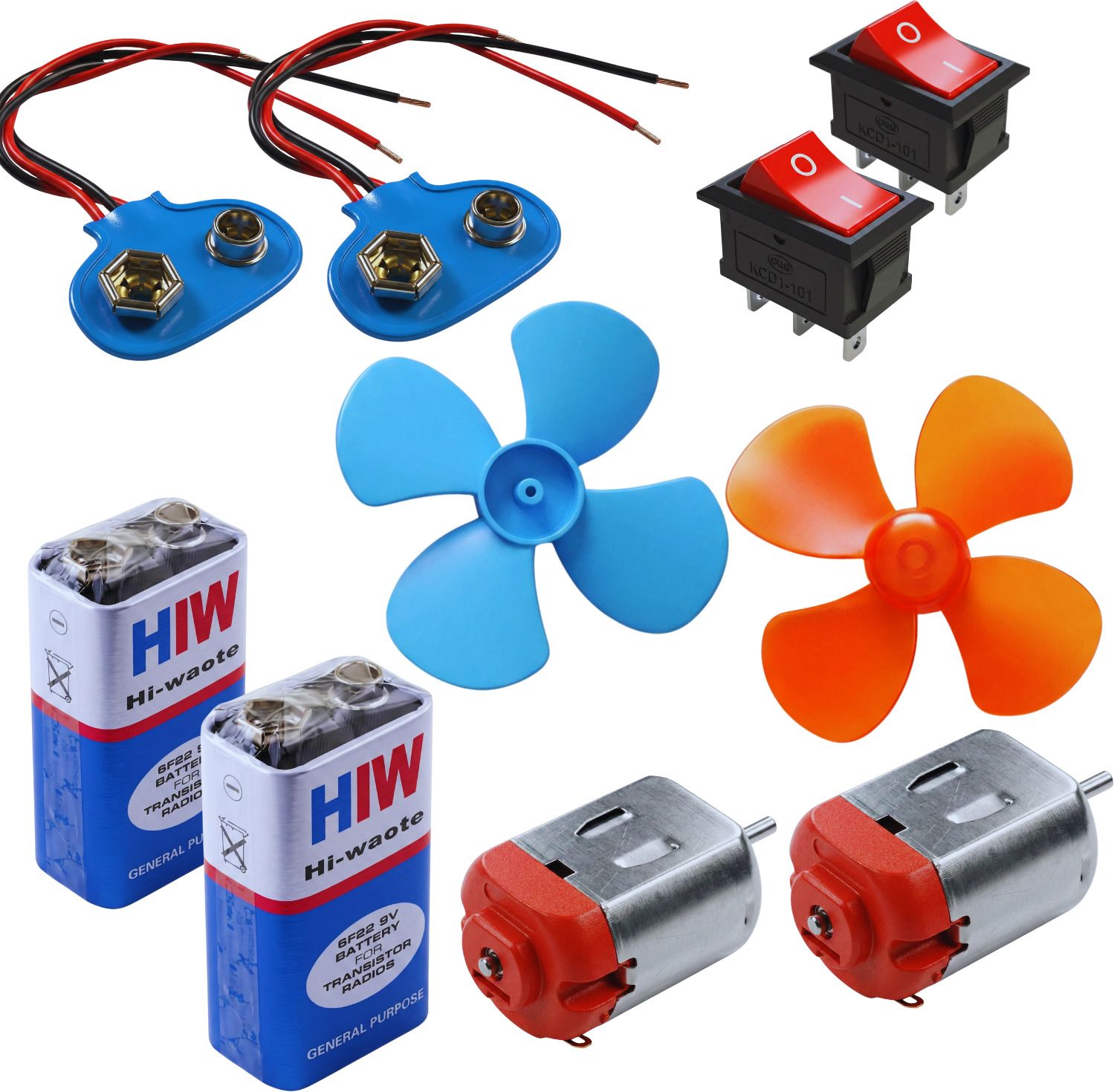 Simple Circuit Kit for Kids: Battery Operated Mini Fan - Fun DIY Science-image-5