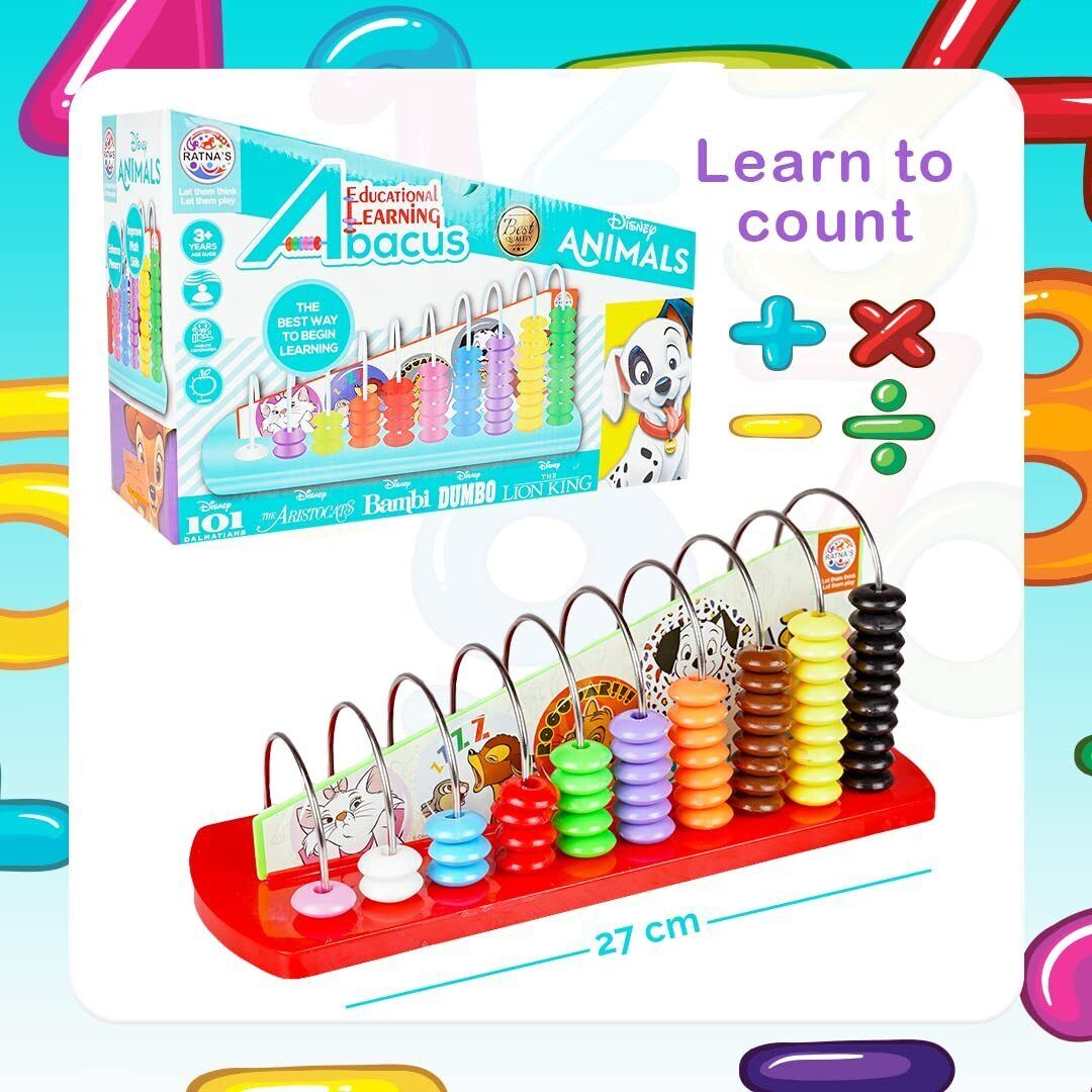 Educational Abacus for Kids Early Math Skills to Learn to Count, Add & Subtract-image-12