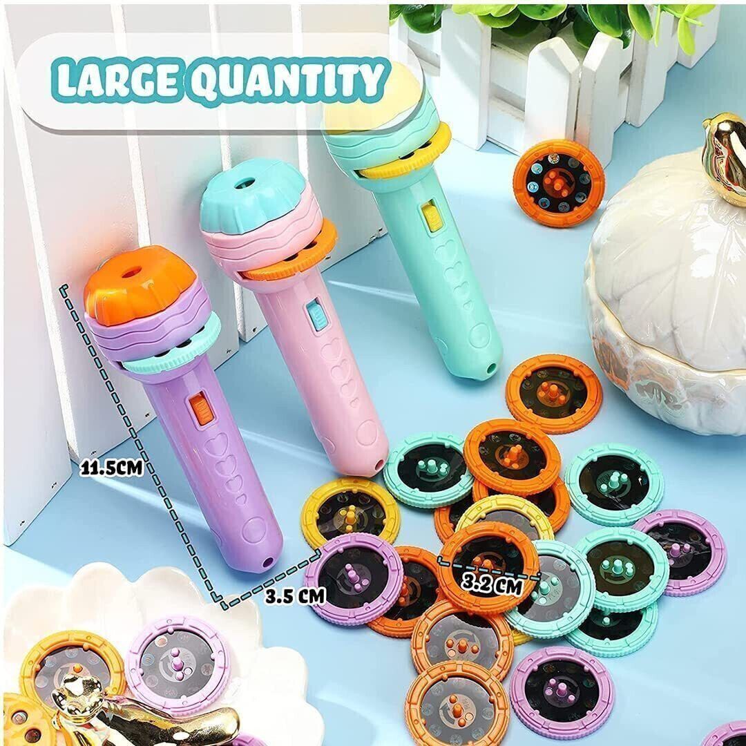 New Mini Slide Projector Torch for Kids with Animal 6 Slides with 48 Project-image-40