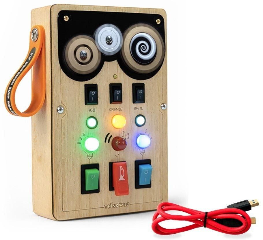 thinkwud Gear-Pad (Motorised) Rechargeable | Montessori Busy Board | BIS Certified-picture-18