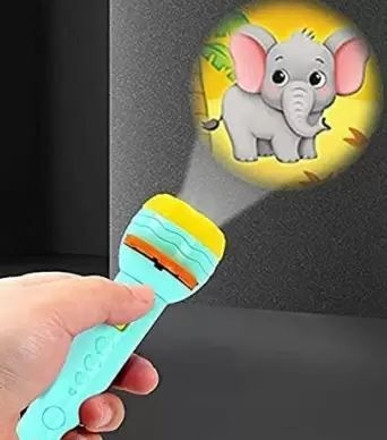 khanji toyz 3 Slids 24 Patterns Projector Flashlight Torch Kids Projection Light Toy image 1