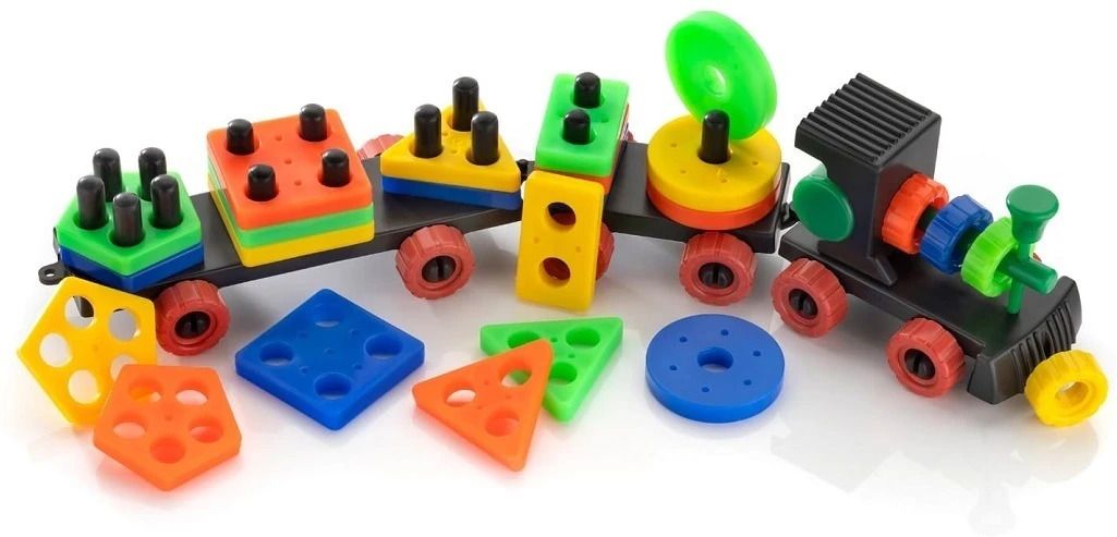 Geometric Shape Train withColourful Blocks for Kids Stacking, and sorting-image-15