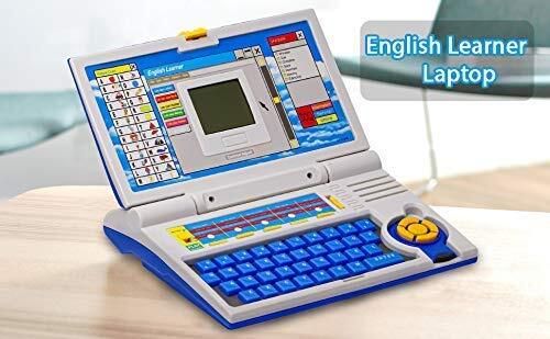 New 20 Function Battery Operated Plastic Baby Educational Learning Laptop LCD-image-0