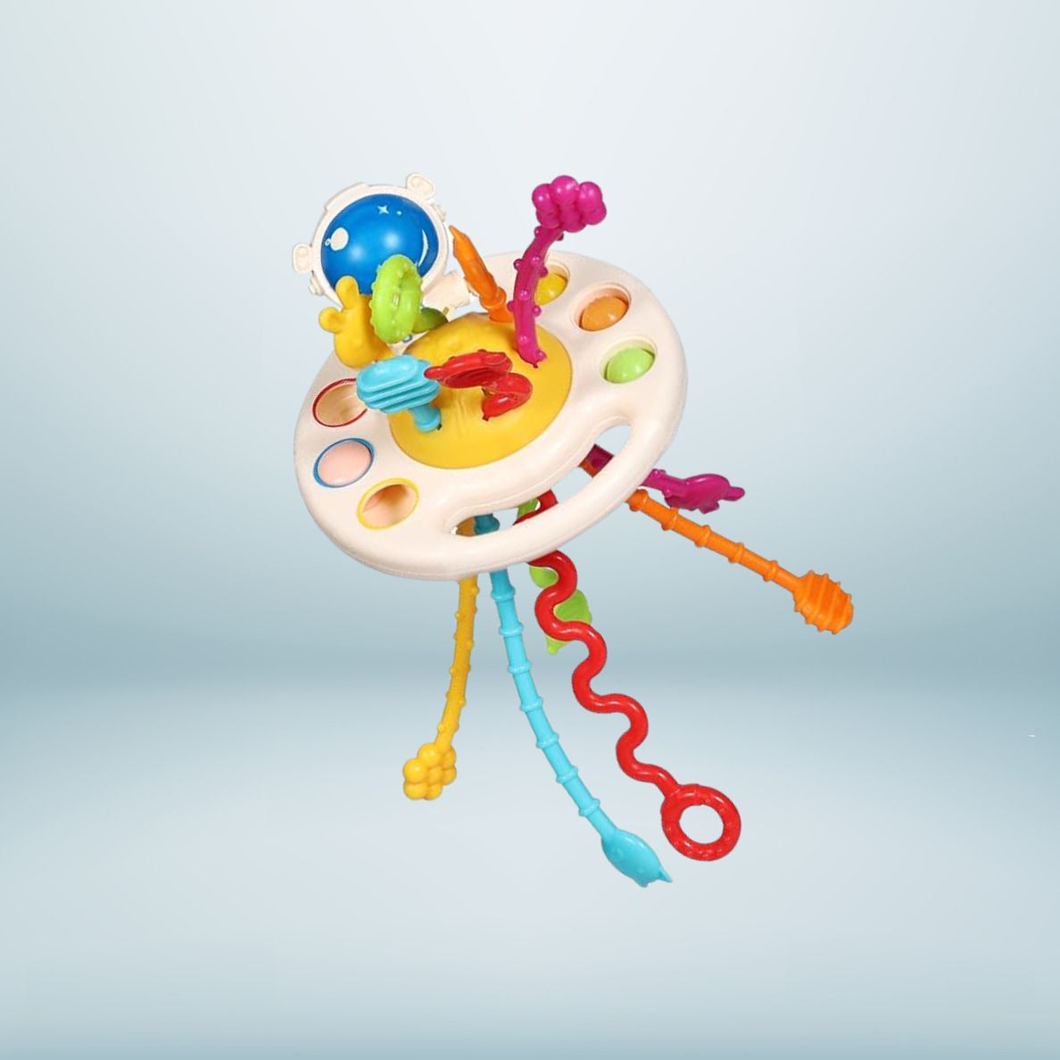Pull String Toy For Babies Teething Strings Sensory Montessori Travel Toy