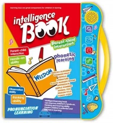 Musical Learning Study Book with Number, Letters, Animals, Relationships, Poems