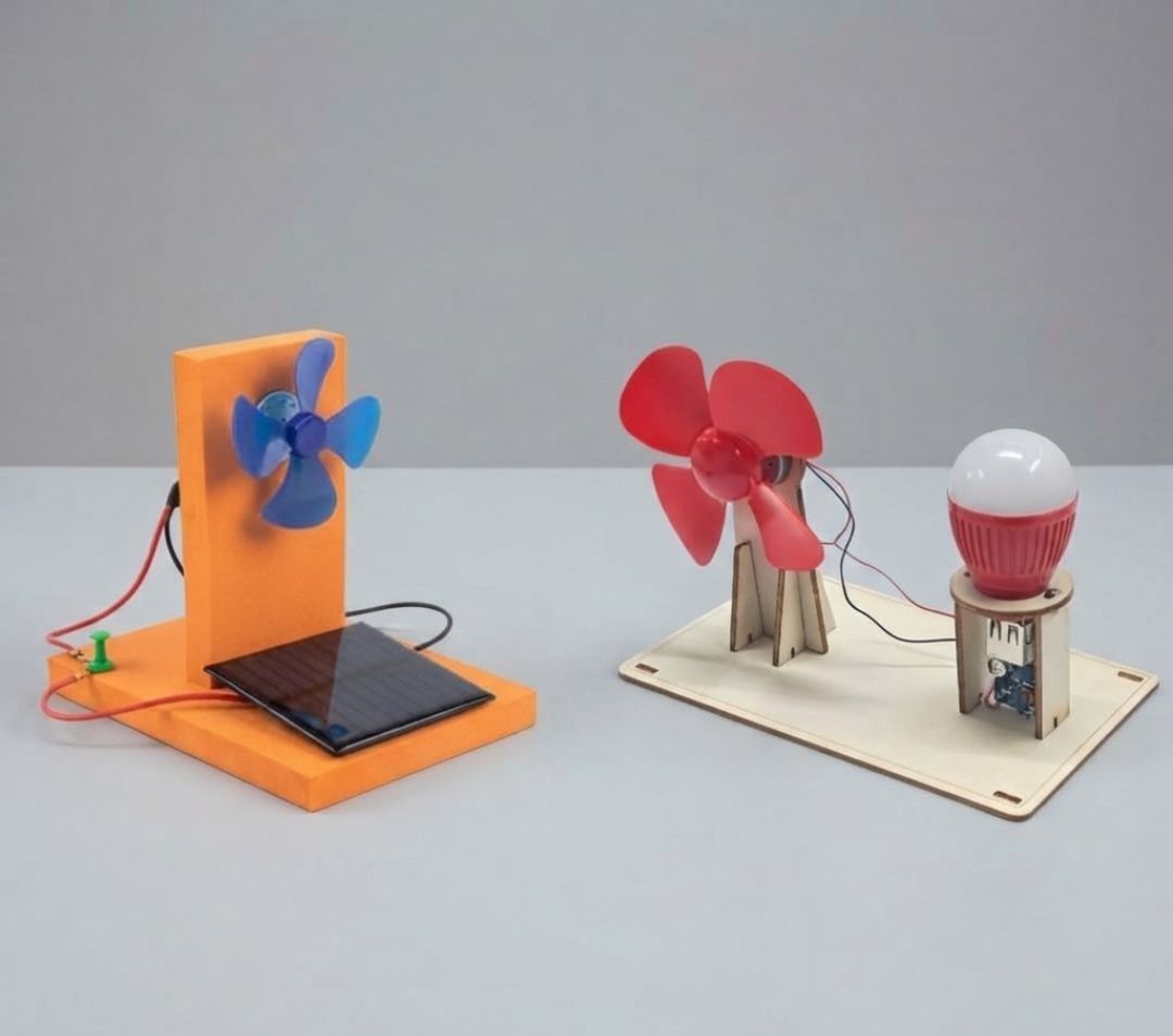 erhindia School STEM Kit DIY Solar Panel Windmill Combo Science Working Model Project-picture-43