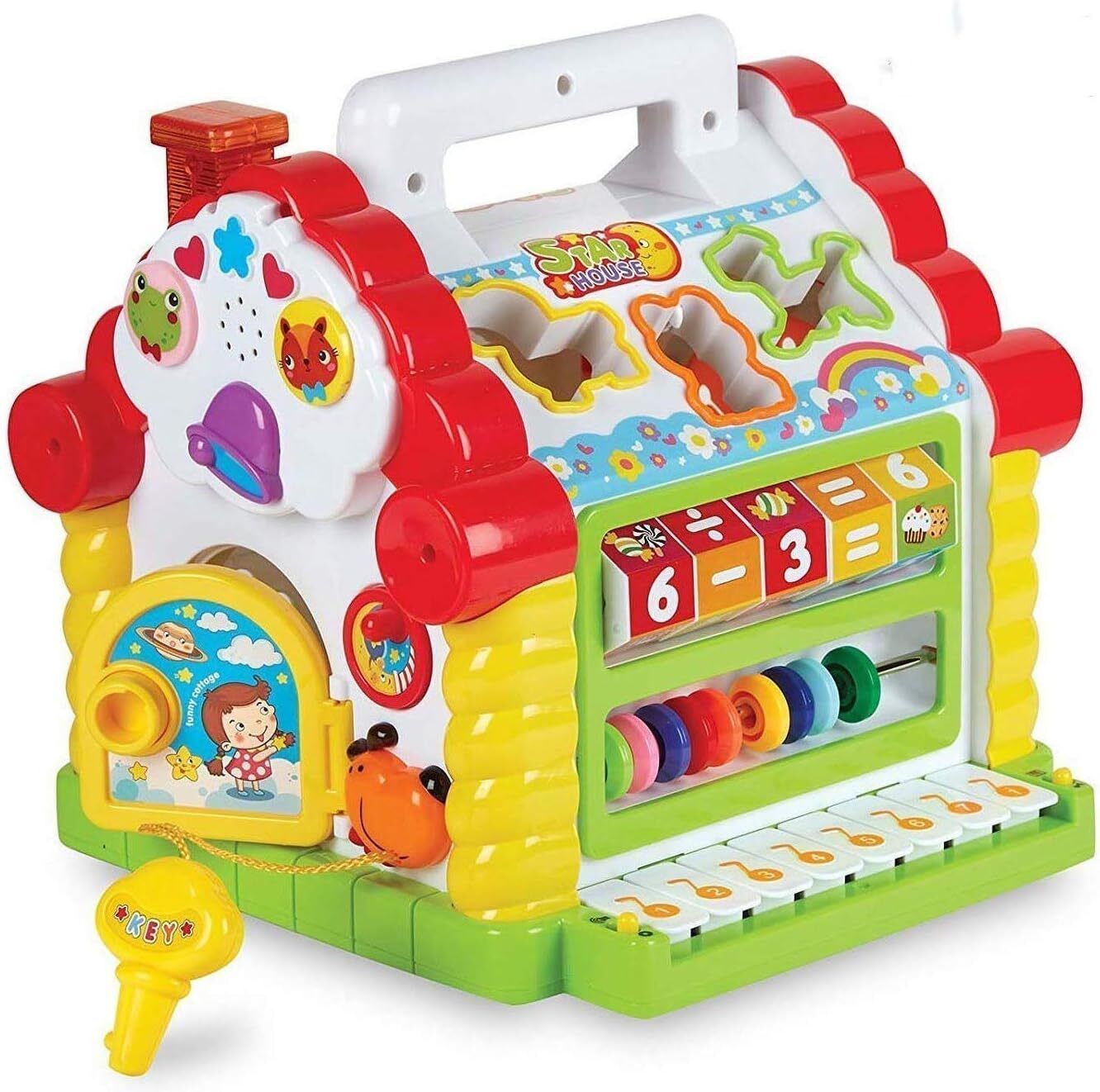Musical Activity House Toy For Kid With Piano,Sound,Counting & Learning Game-image-17