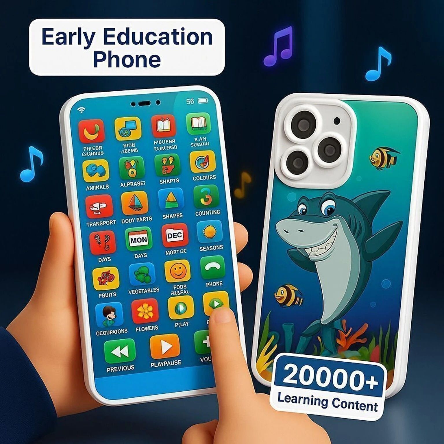 Education Phone Toy Educational Learning Phone Toy for Kids Kids Smart Phone Toy-image-3