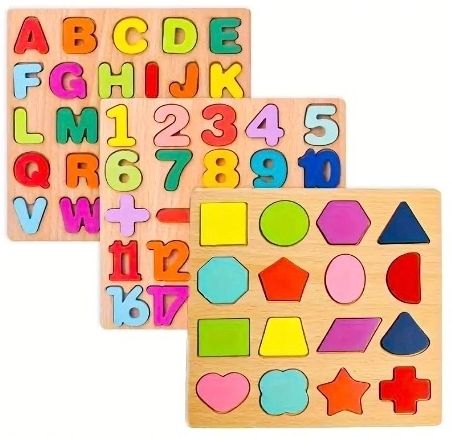Wooden Learning Educational Board for Kids, Puzzle Toys for Boys & Girls