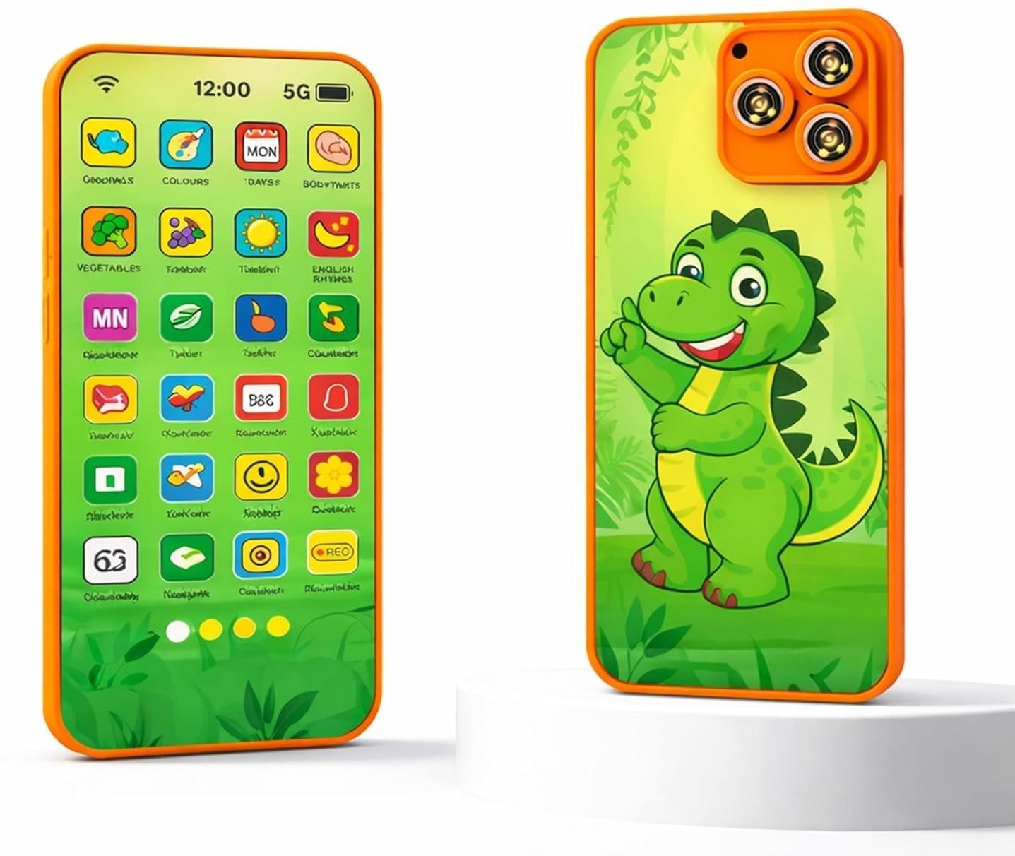 Edu Phone for Kids ,28 Functions Rechargeable Educational Learning Mobile Toy-image-25