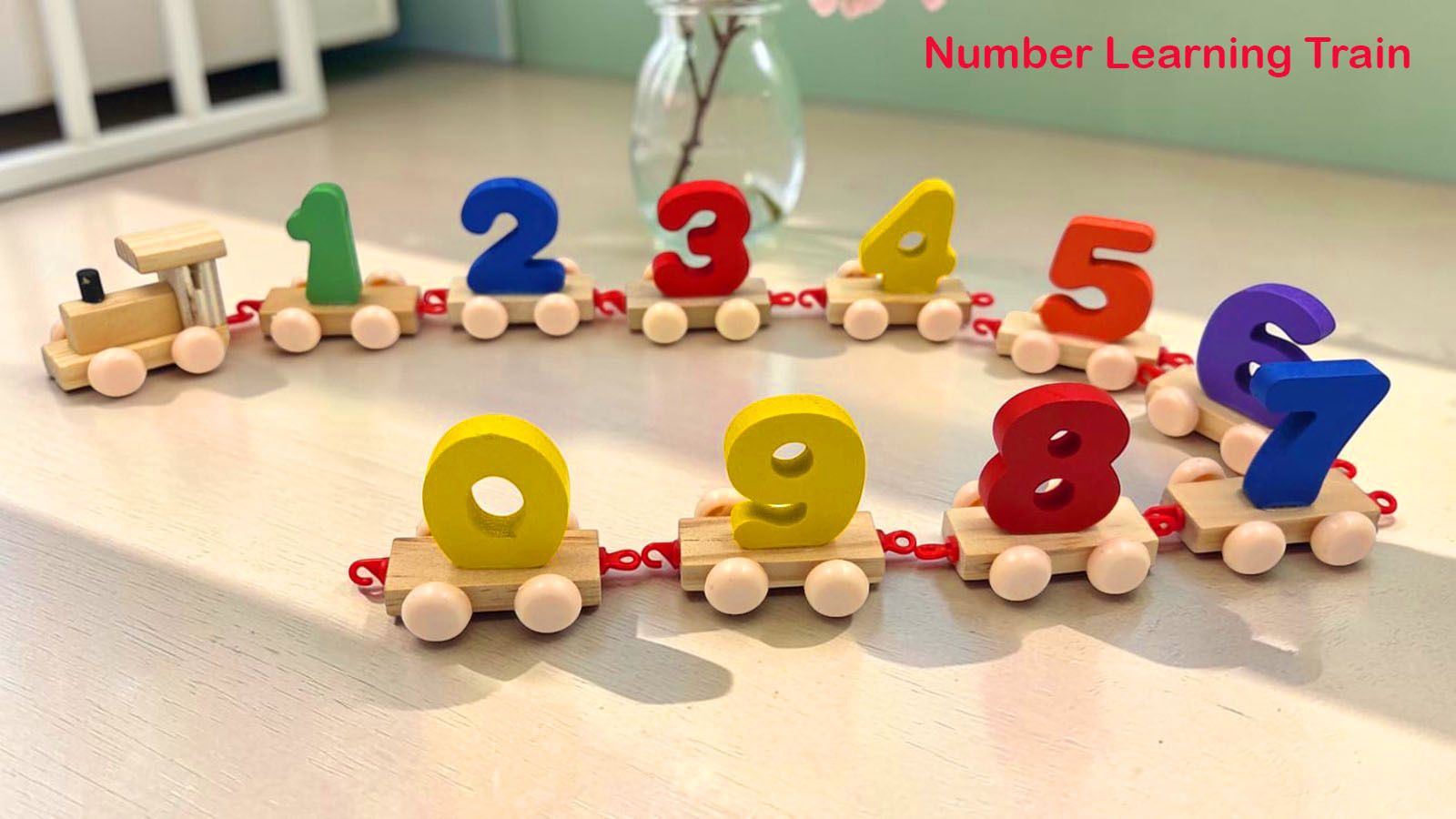 Wooden Number Train Toy 0-9 Counting Learning Educational Toy for Kids-image-39