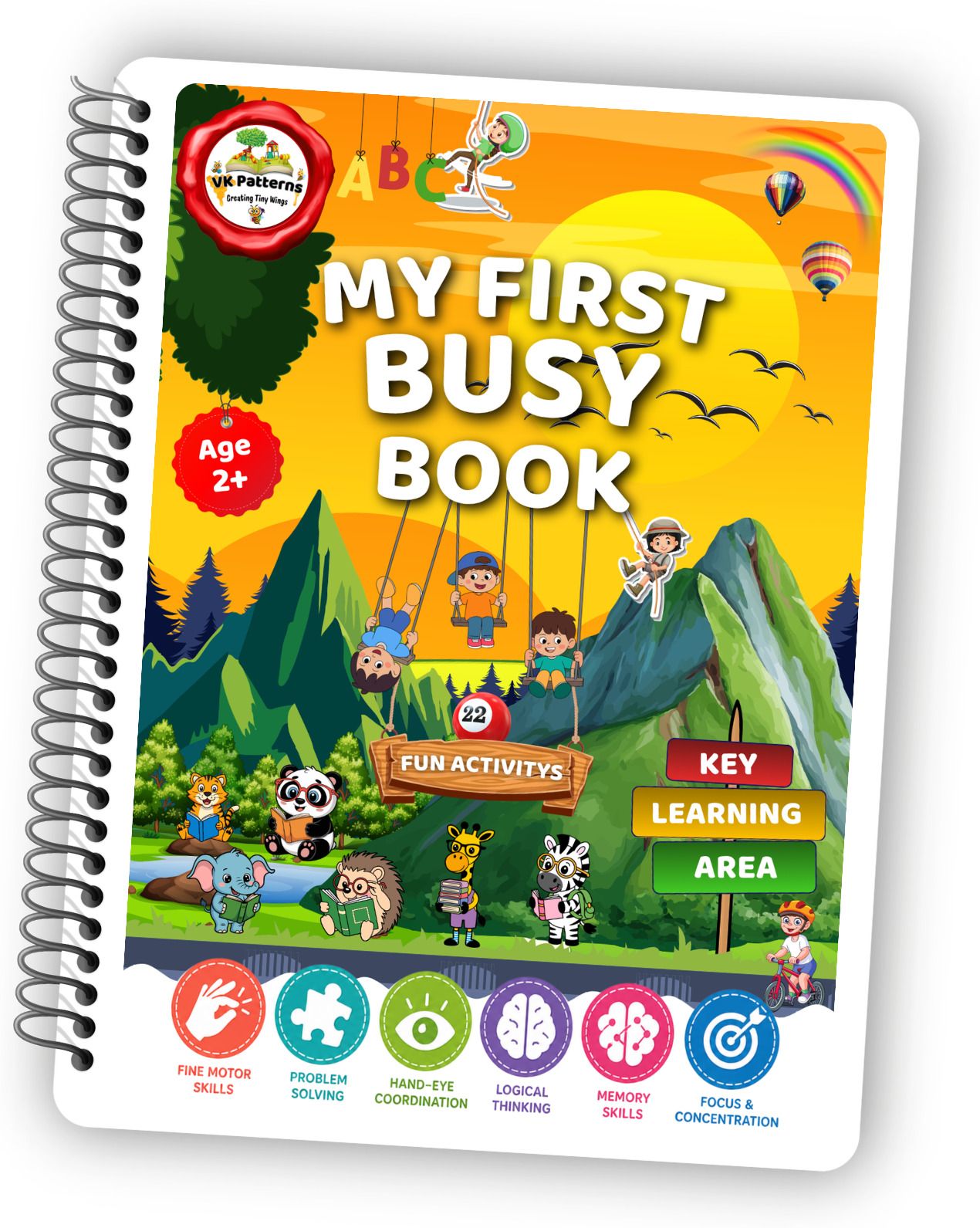 vk patterns My First Busy Book | Montessori Velcro Activity Book for Toddlers-picture-39