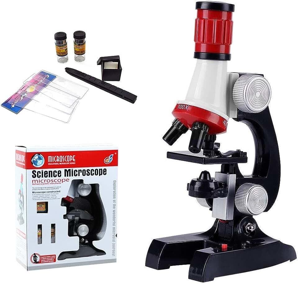 Science Microscope Kits with Slides Educational in Beginner Kit-image-22