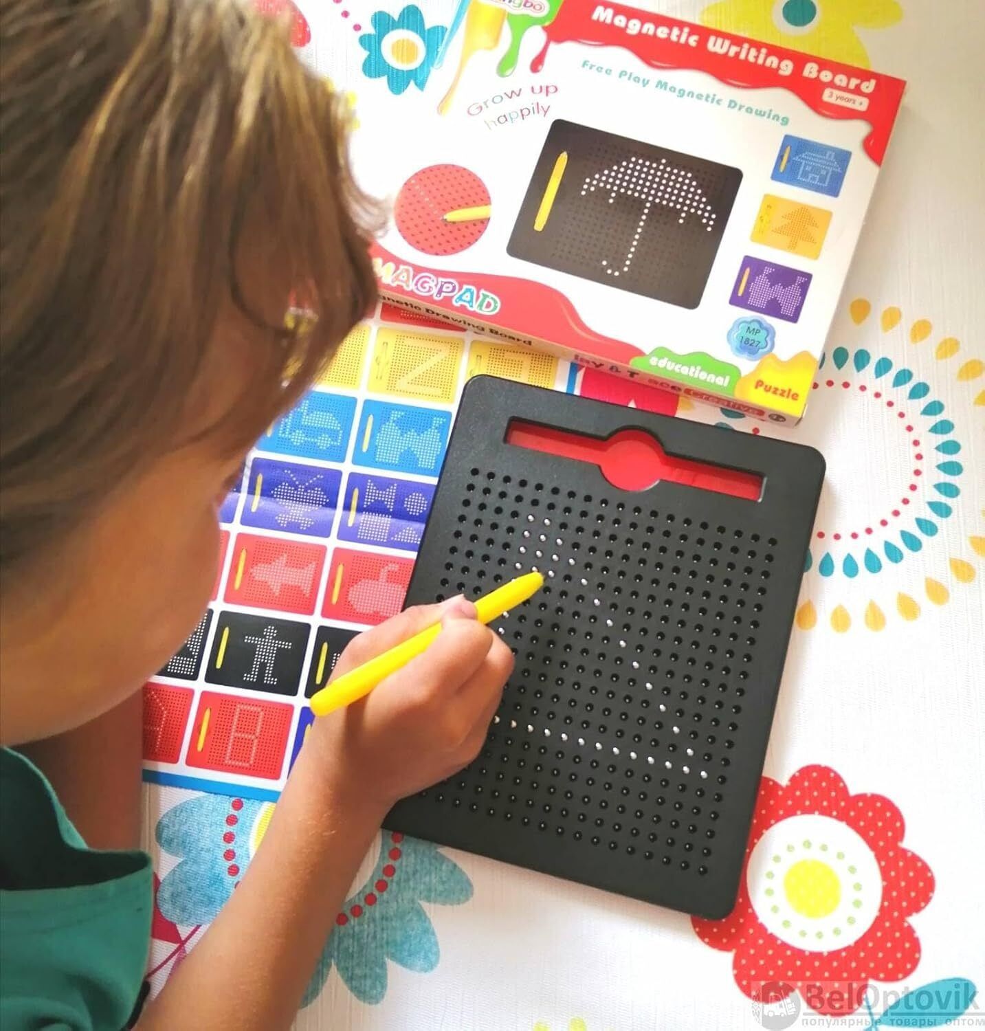 toyporium Magnetic Board for Creative Drawing, Reusable Erasable Writing Pad for Kids|077-picture-24