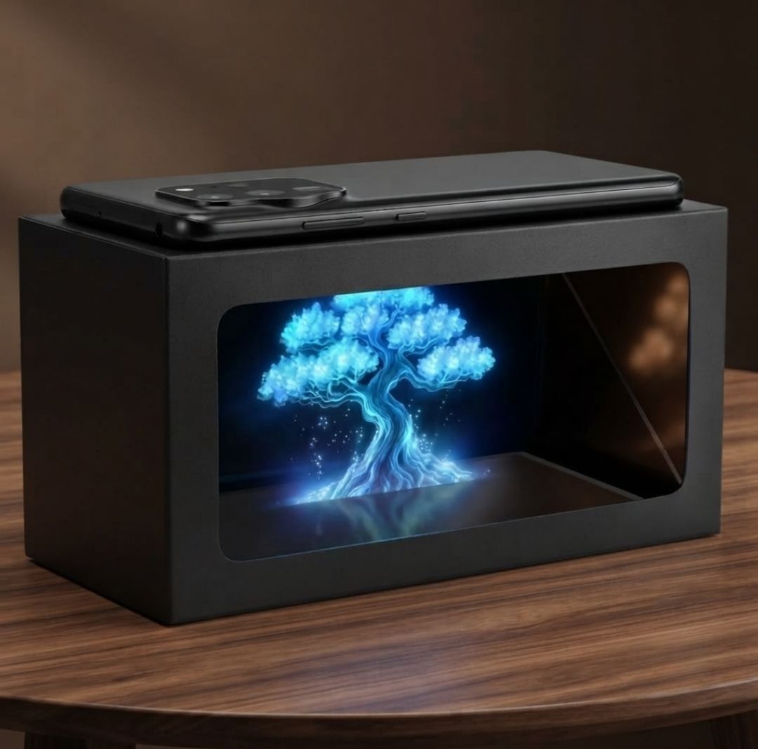 erhindia 3D DIY Smart Phone Hologram Projector Optical Illusion Physics STEM Kit-picture-16