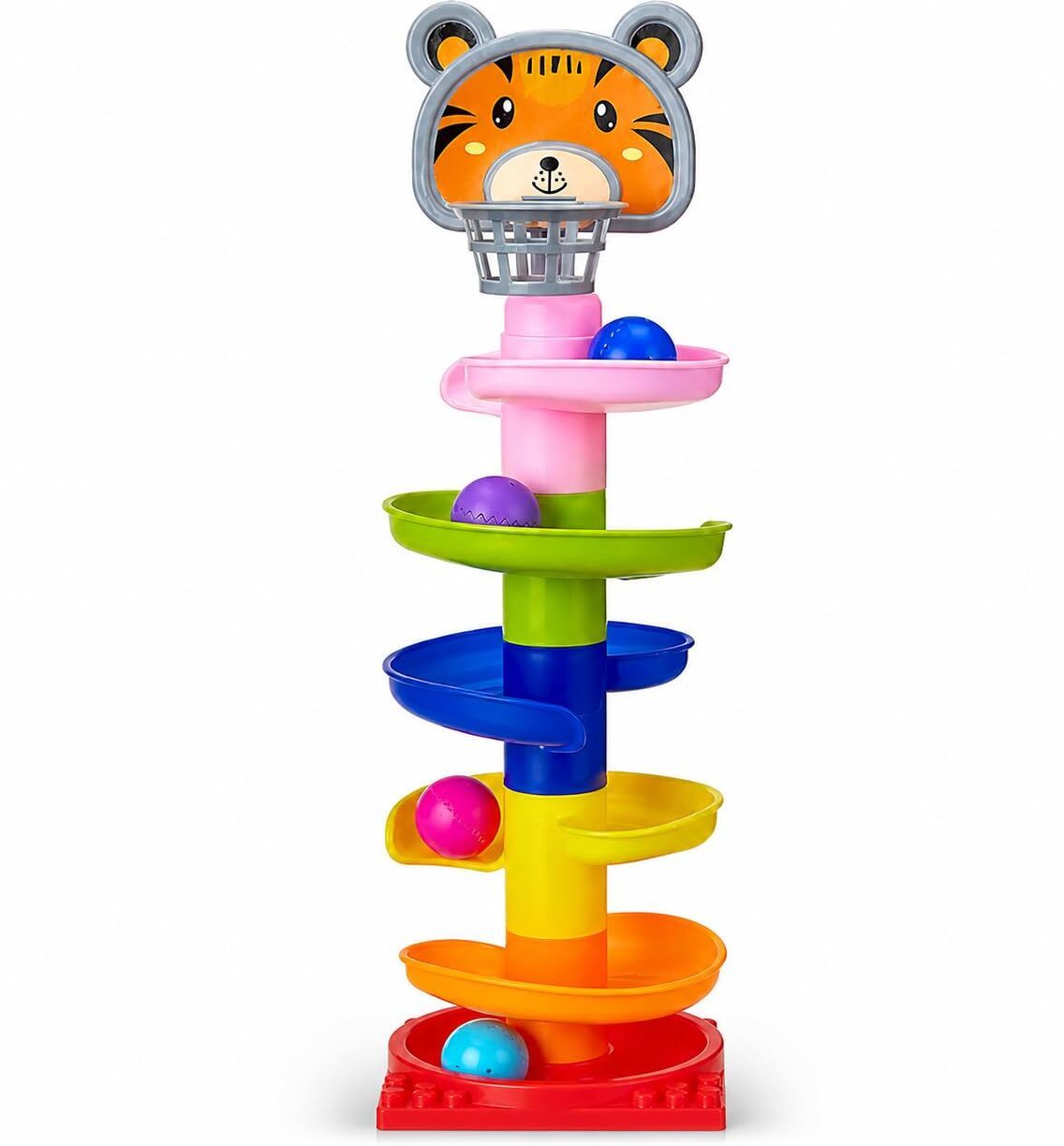 l0ngway Jam & Honey Rolling & Swirling Ramp Drop Toy for Kids 3+ Years, 5-Layer-picture-14