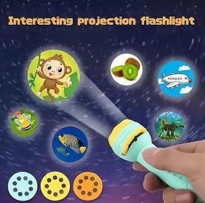 vacotta Mini Slide Projector Flashlight Torch, Kids Projection Light Toy-picture-15