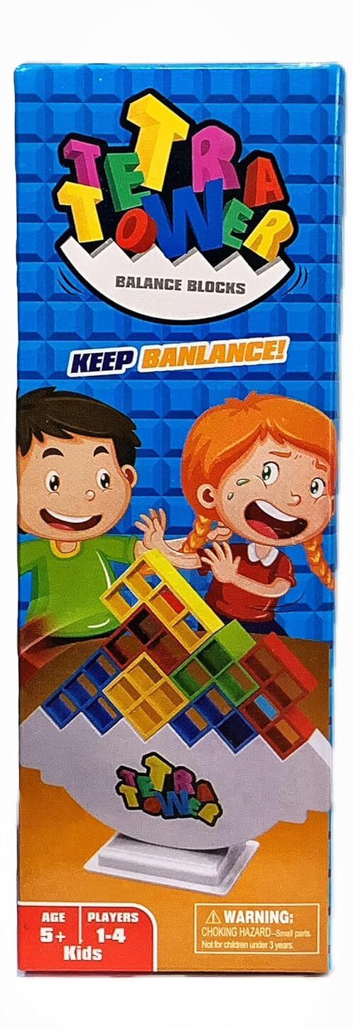 48PCS Building Block Tetra Tower Game, for Family Gathering, Party-image-26