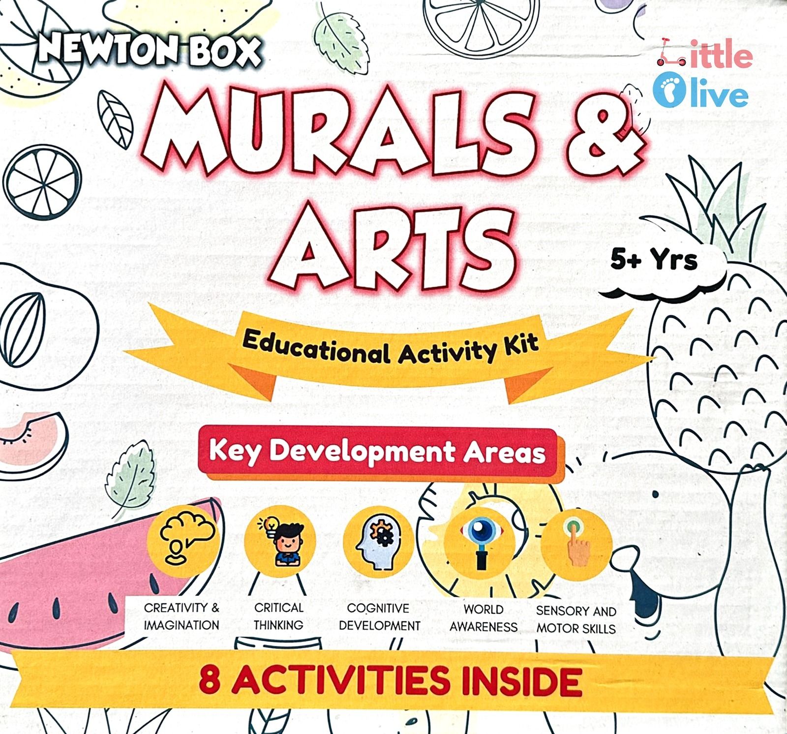 Newton Box Learning Gift Box | 8 in 1 Art Set | Age 3 Years and above